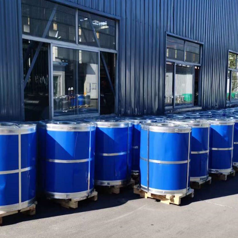 Bobina de acero Galvalume prepintada PPGL de fábrica de China 0,13-2,5 mm 215-275 g