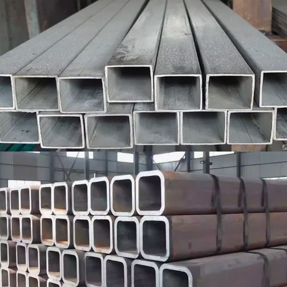 Tubo cuadrado de acero galvanizado, tubo soldado de forma cuadrada recubierto de zinc